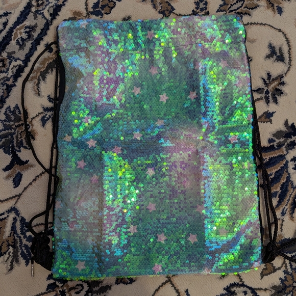 Sequin Drawstring Backpack - Picture 3 of 6